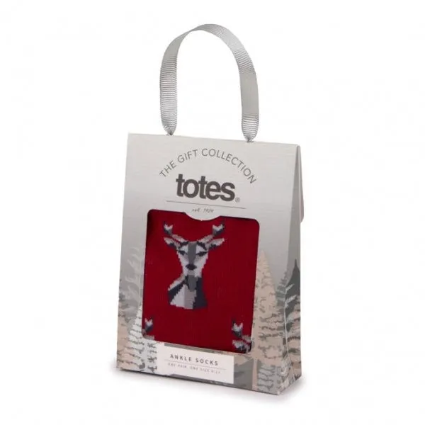 Totes Toasties SINGLE NOVELTY SOCK Mens Socks Stag: One Size