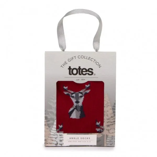 Totes Toasties SINGLE NOVELTY SOCK Mens Socks Stag: One Size