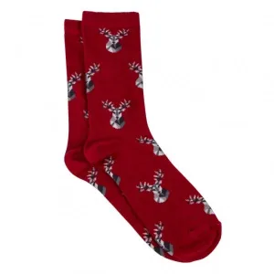 Totes Toasties SINGLE NOVELTY SOCK Mens Socks Stag: One Size