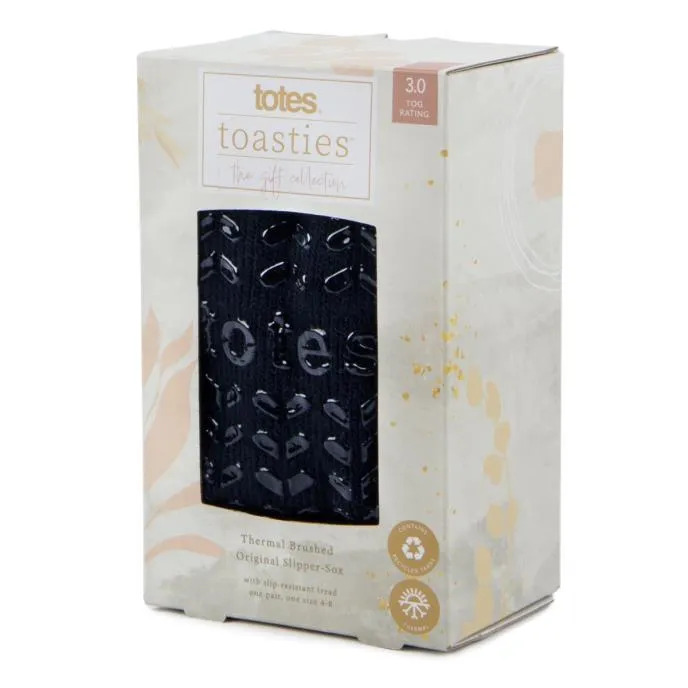 Totes Toasties THERMAL Womens Socks Navy