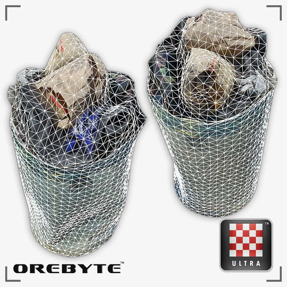 Trash Can Metal Full 01