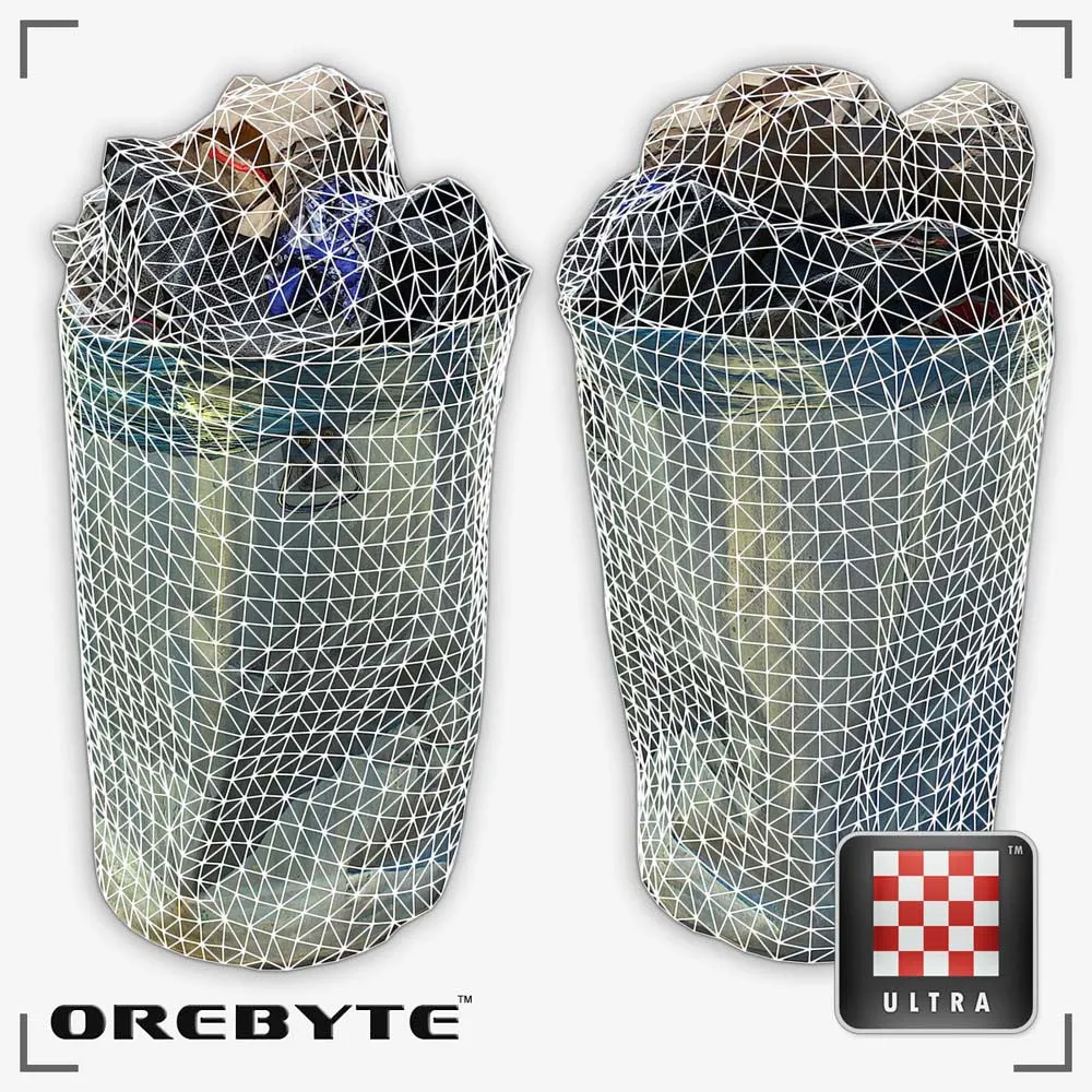 Trash Can Metal Full 01