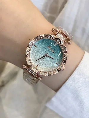 Trendy Diamond Drill Women Chain Watch