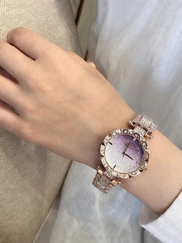 Trendy Diamond Drill Women Chain Watch