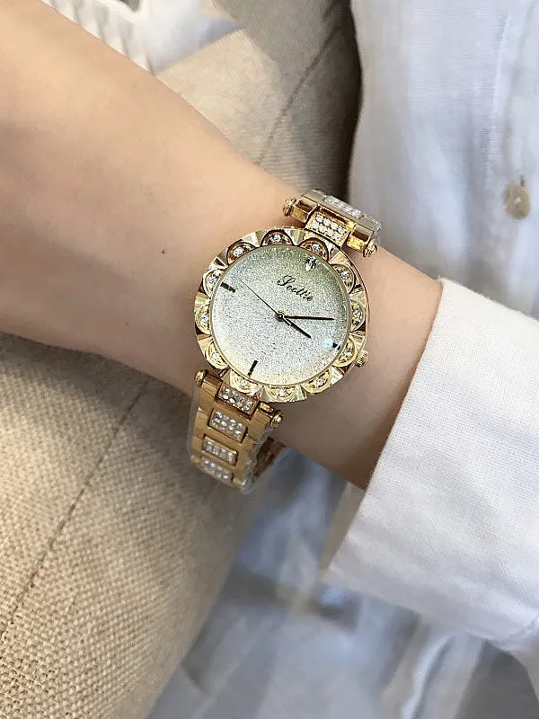 Trendy Diamond Drill Women Chain Watch