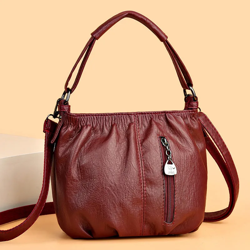 Trendy PU Shoulder Messenger Bag for Women
