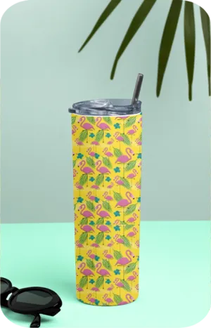 Tropical Tango Skinny Tumbler Bottle