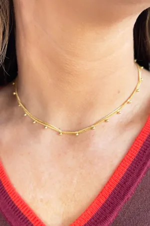 Two Layer Ball Bead Necklace