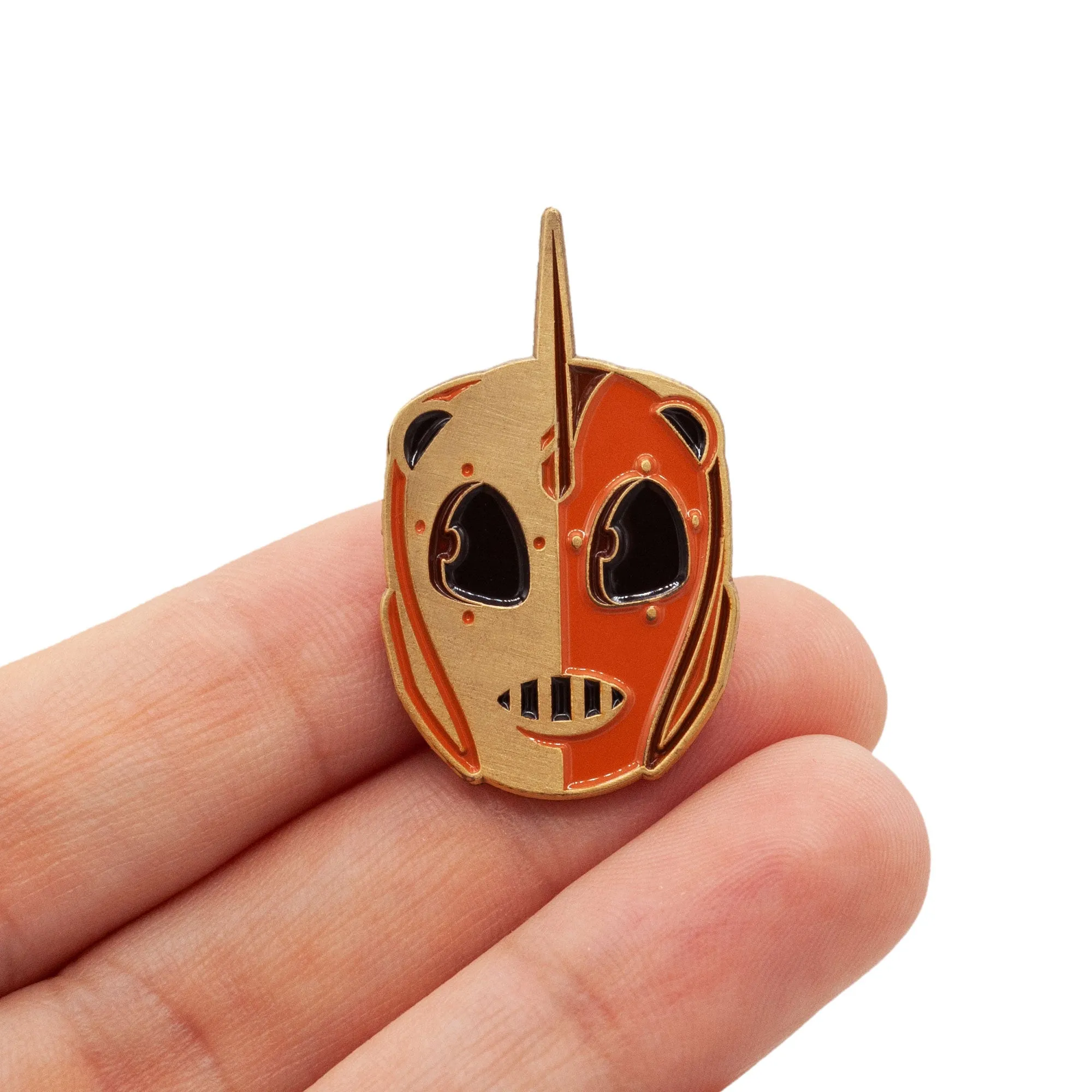 Two-toned Helmet Pin