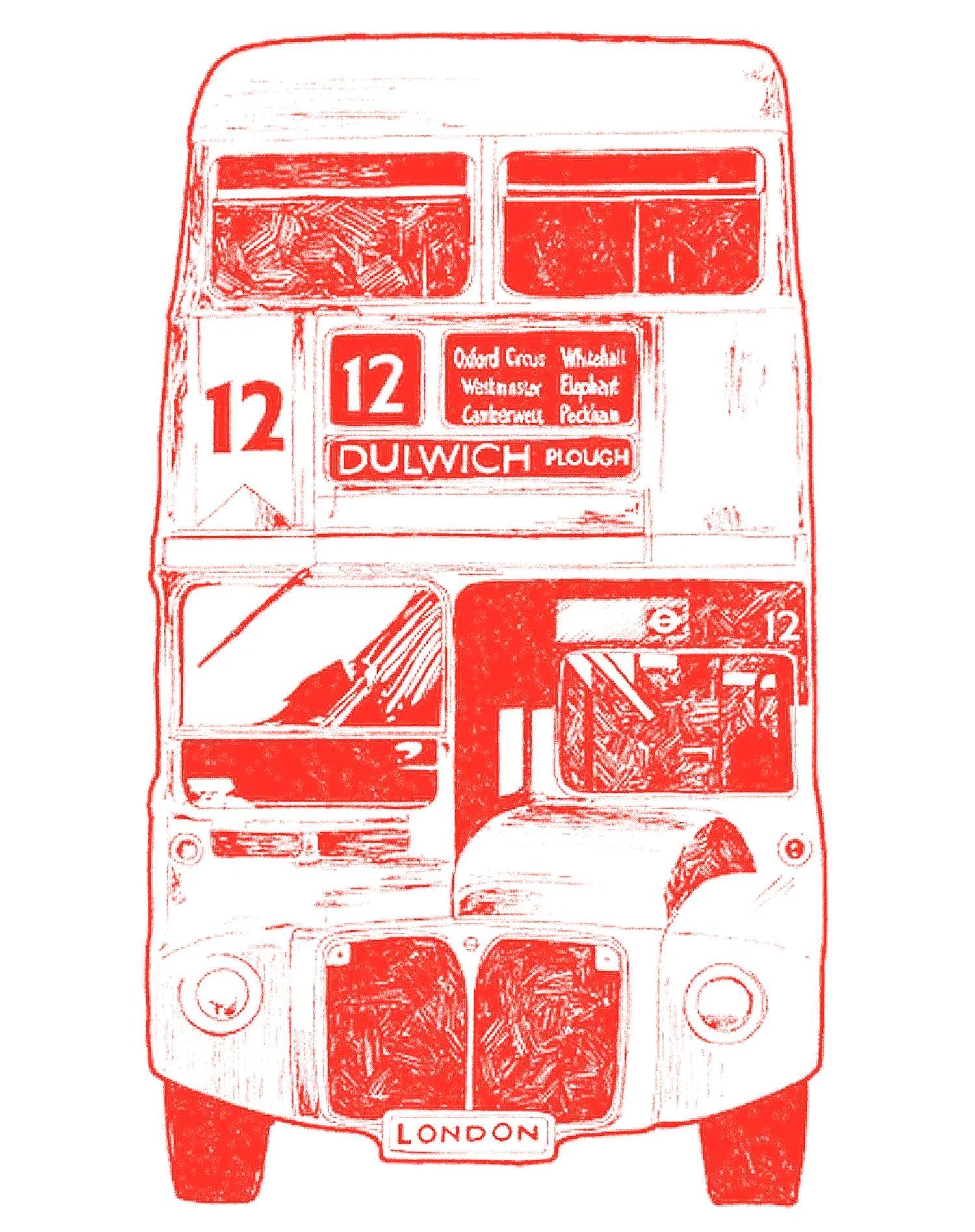 UA London Calling Bus 12 Dulwich Men's T-shirt