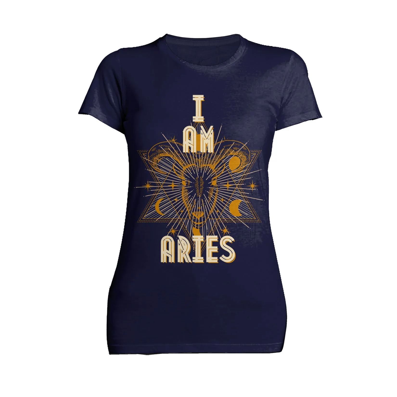 UA Supreme Star Sign Aries Ram Women's T-shirt (Navy)
