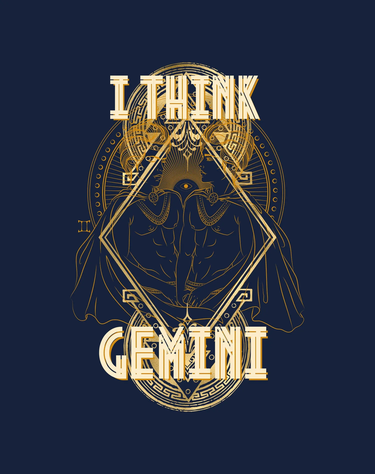UA Supreme Star Sign Gemini Women's T-shirt (Navy)