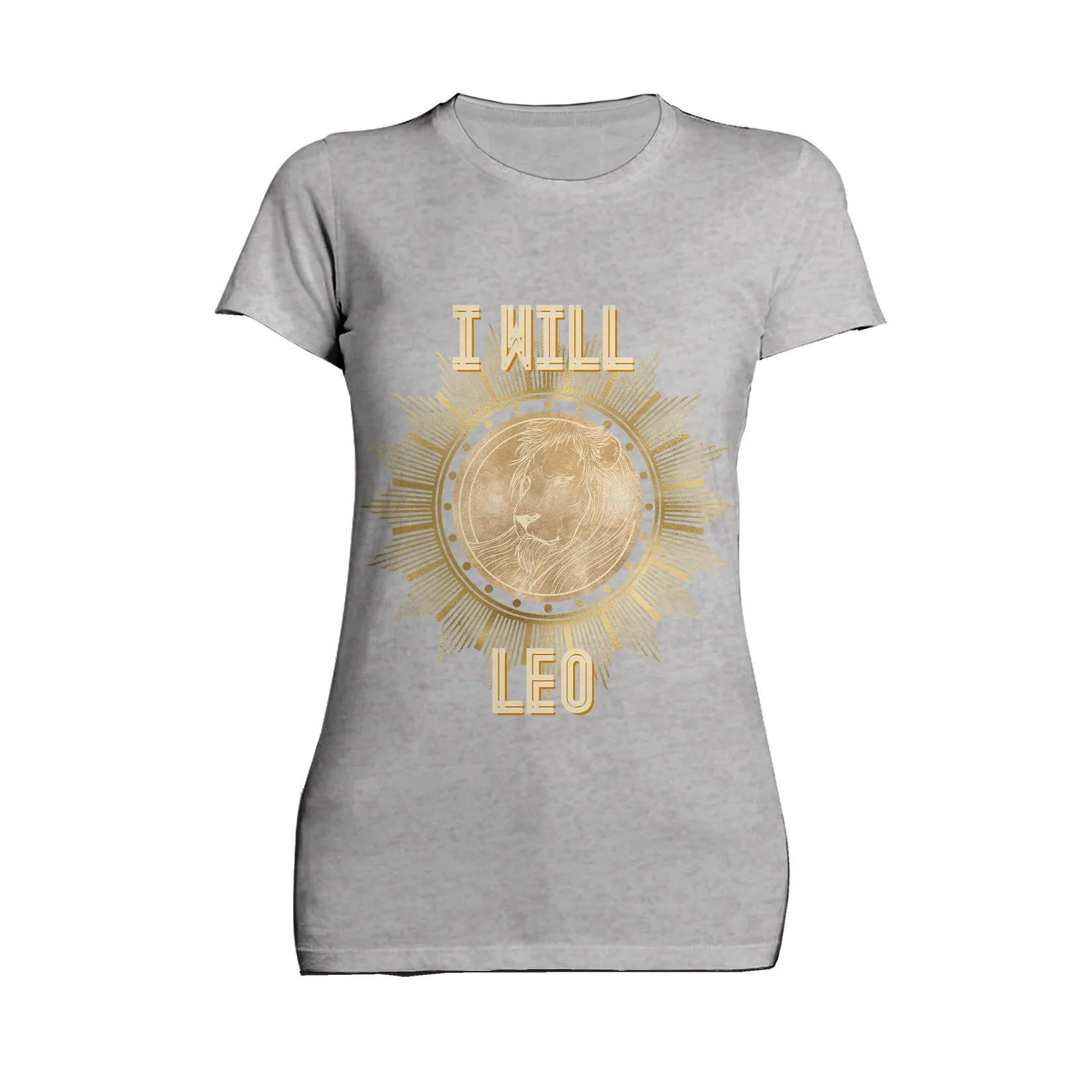 UA Supreme Star Sign Leo Lion Women's T-shirt (Sports Grey)