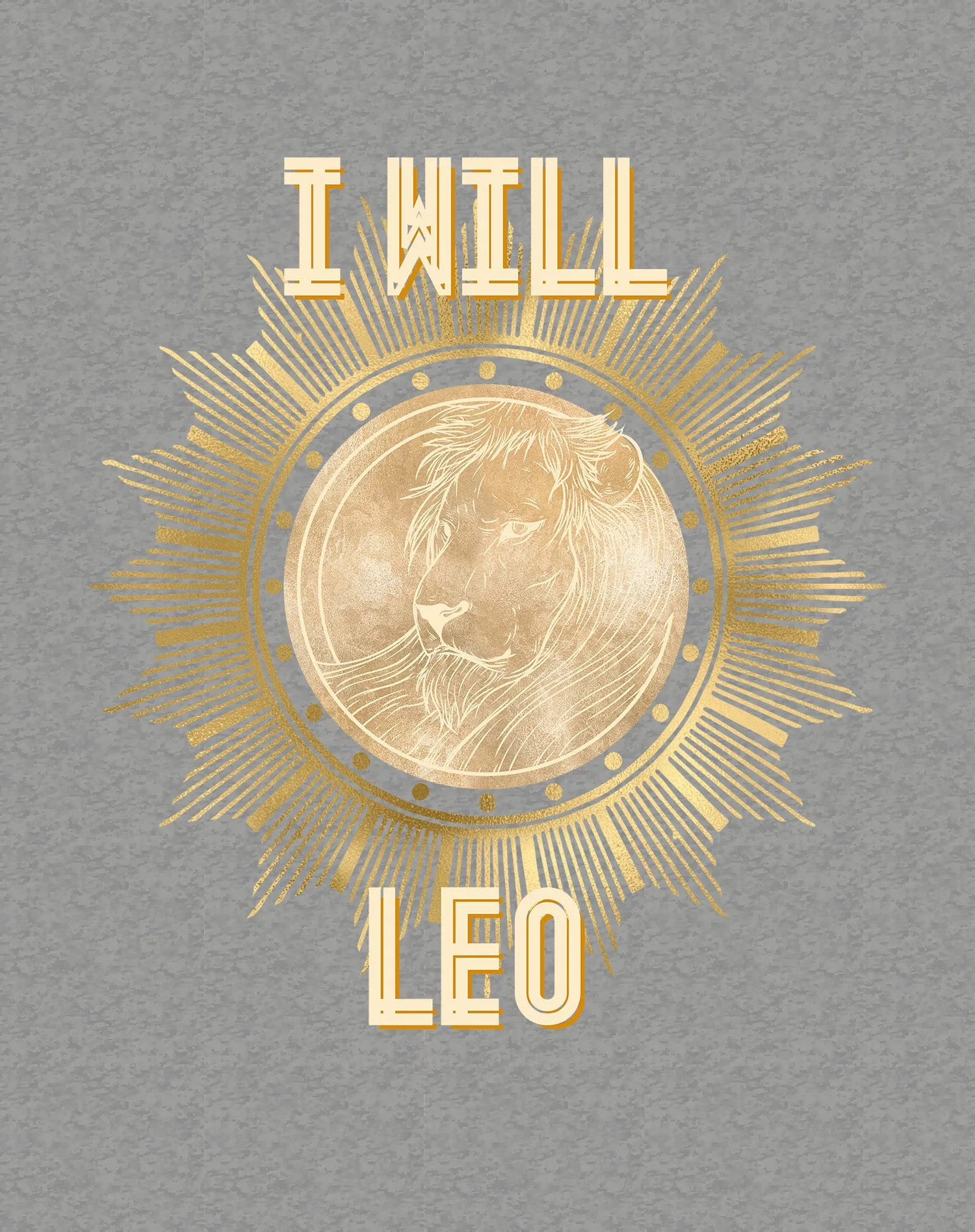UA Supreme Star Sign Leo Lion Women's T-shirt (Sports Grey)
