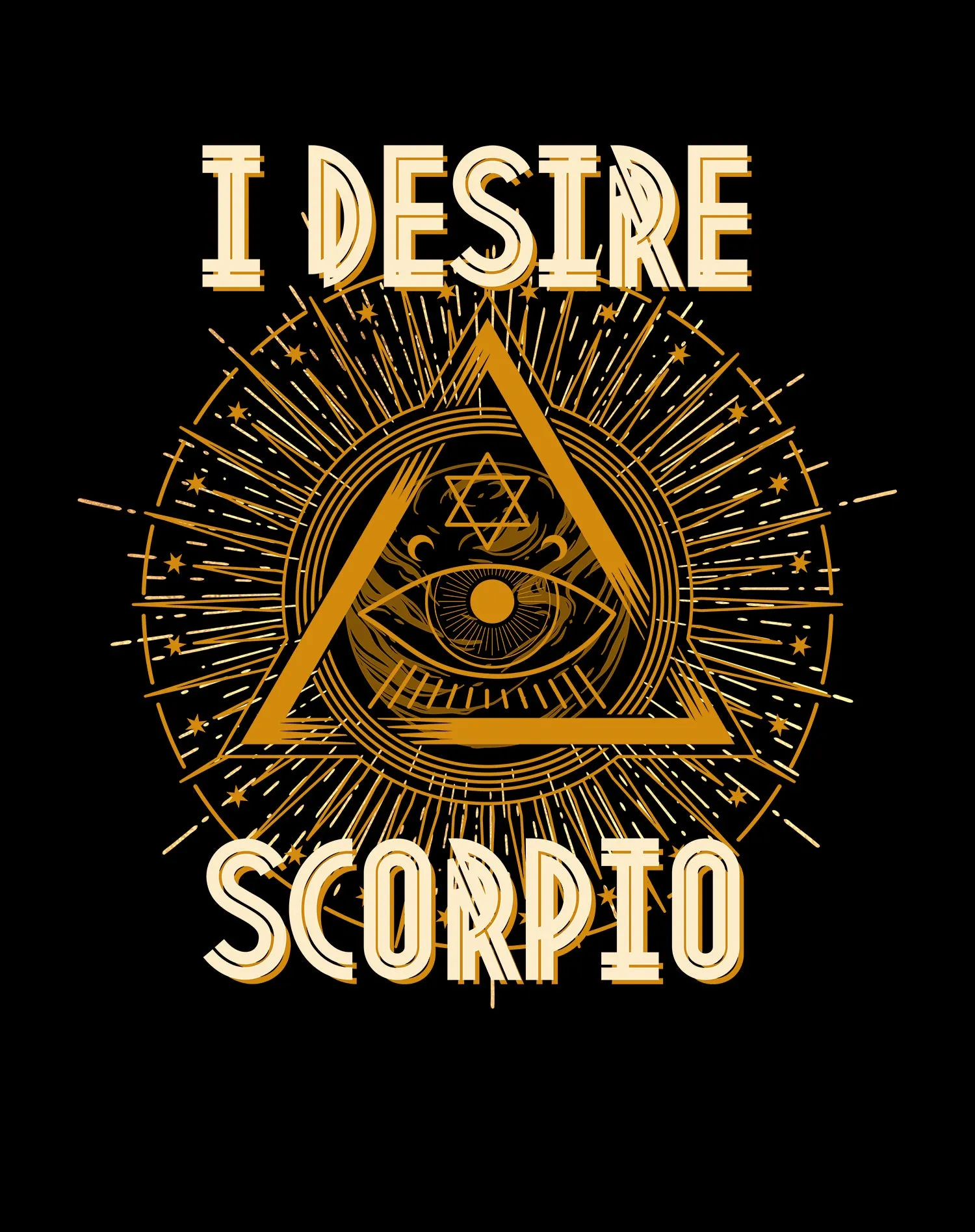 UA Supreme Star Sign Scorpio Eye Men's T-shirt (Black)