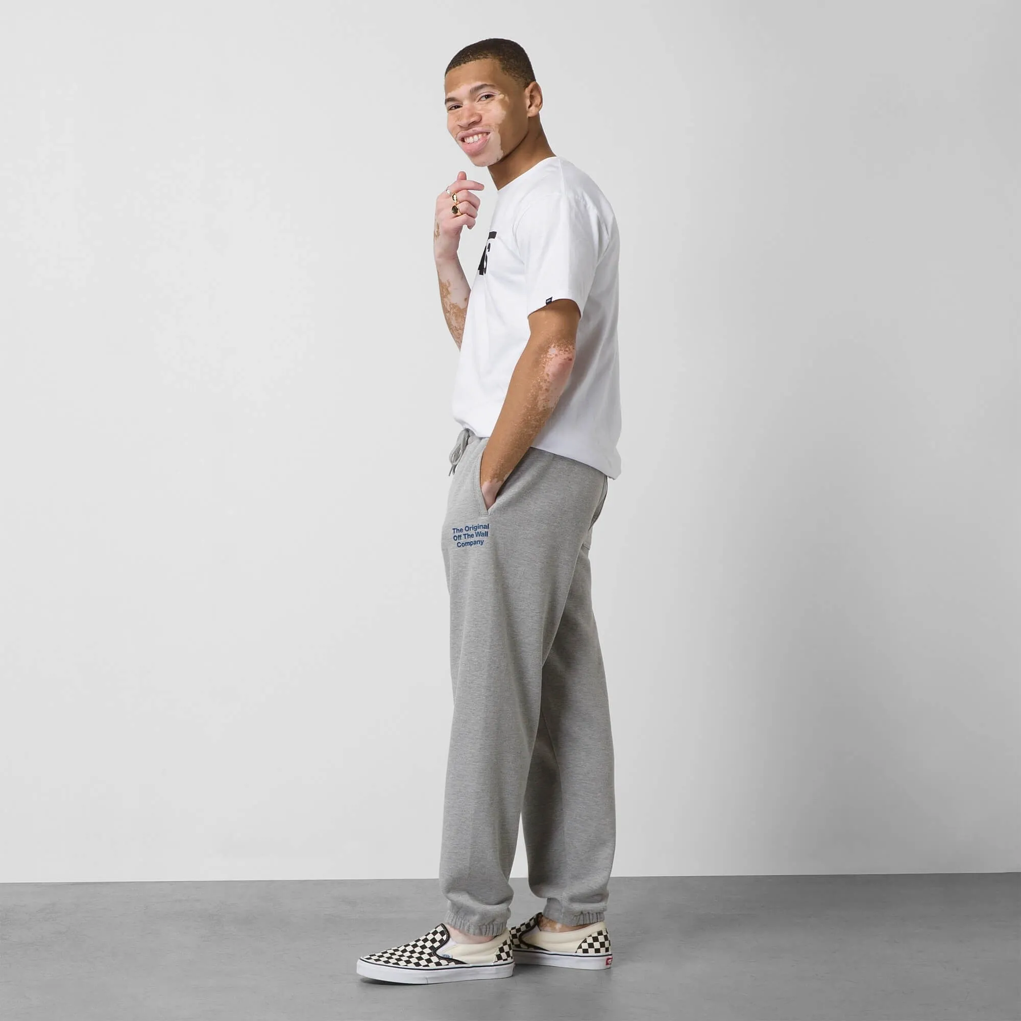 Unisex tepláky VANS HI DEF COMMERICA RELAXED FLEECE PANT šedé