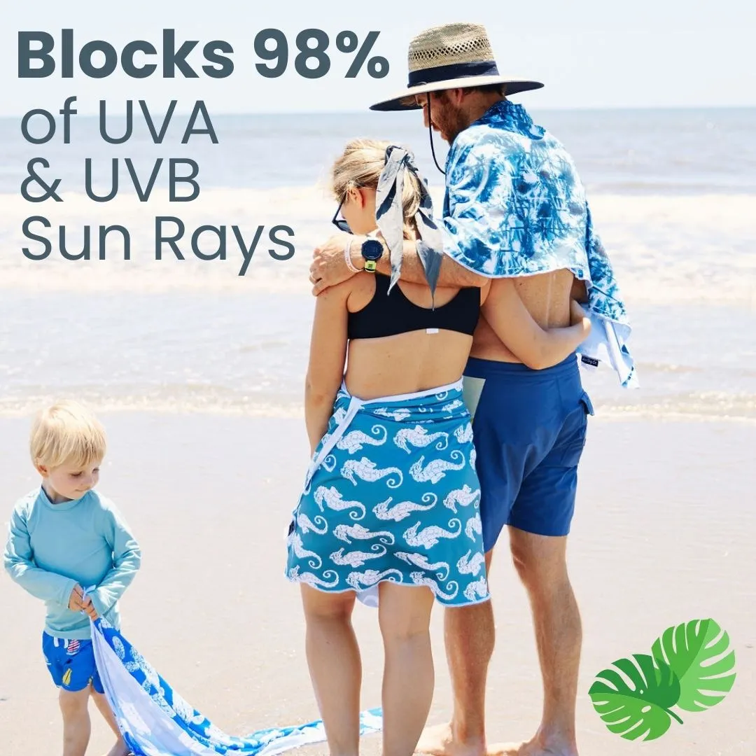 UPF 50  Beach/Pool Towel Full Size (Bold Blooms)