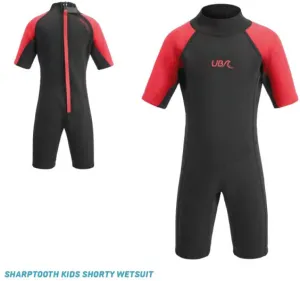 Urban Beach Kids Sharptooth Shorty Wetsuit Red - XS 3-4yrs