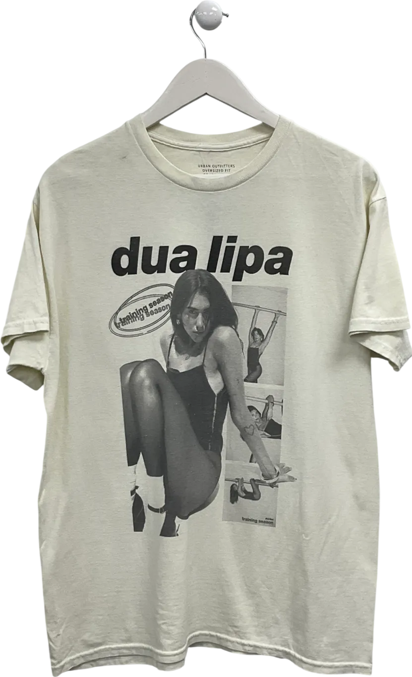 Urban Outfitters Cream Dua Lipa T-shirt UK S