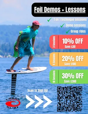 Urban Surf Foil Lessons