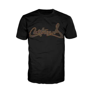 US Brand X Future Retro Urban Attitude Logo Official Men's T-shirt (Black)