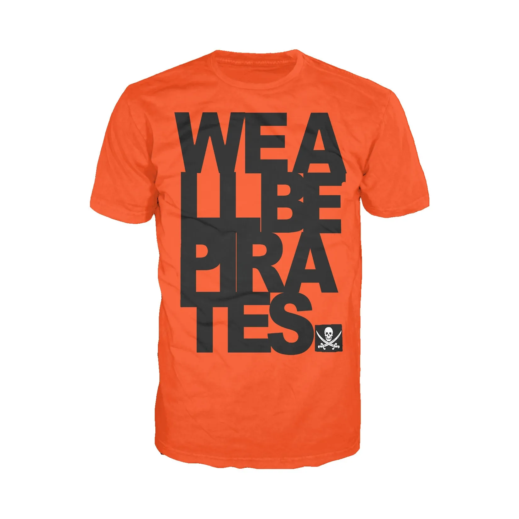 US Brand X Sci Funk We be Pirates Official Men's T-Shirt (Orange)