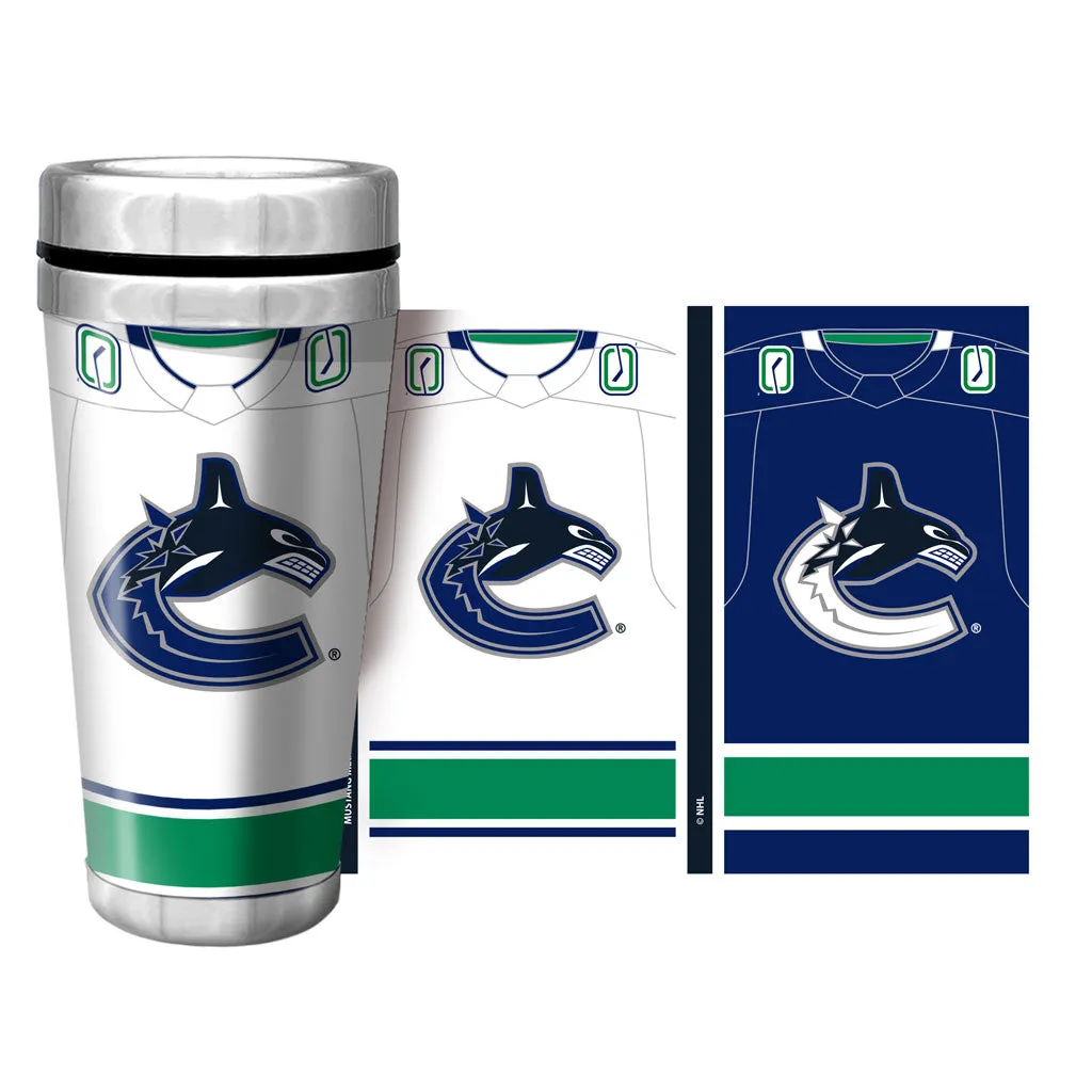 Vancouver Canucks Travel Mug | Jersey Full Wrap 16 oz.