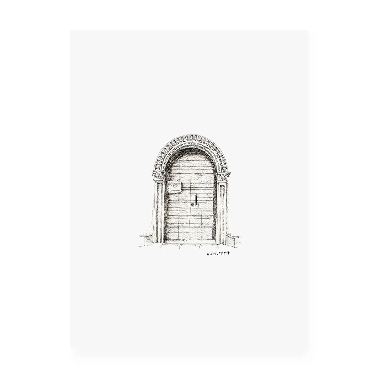 Venice Door 5 - Original Illustration