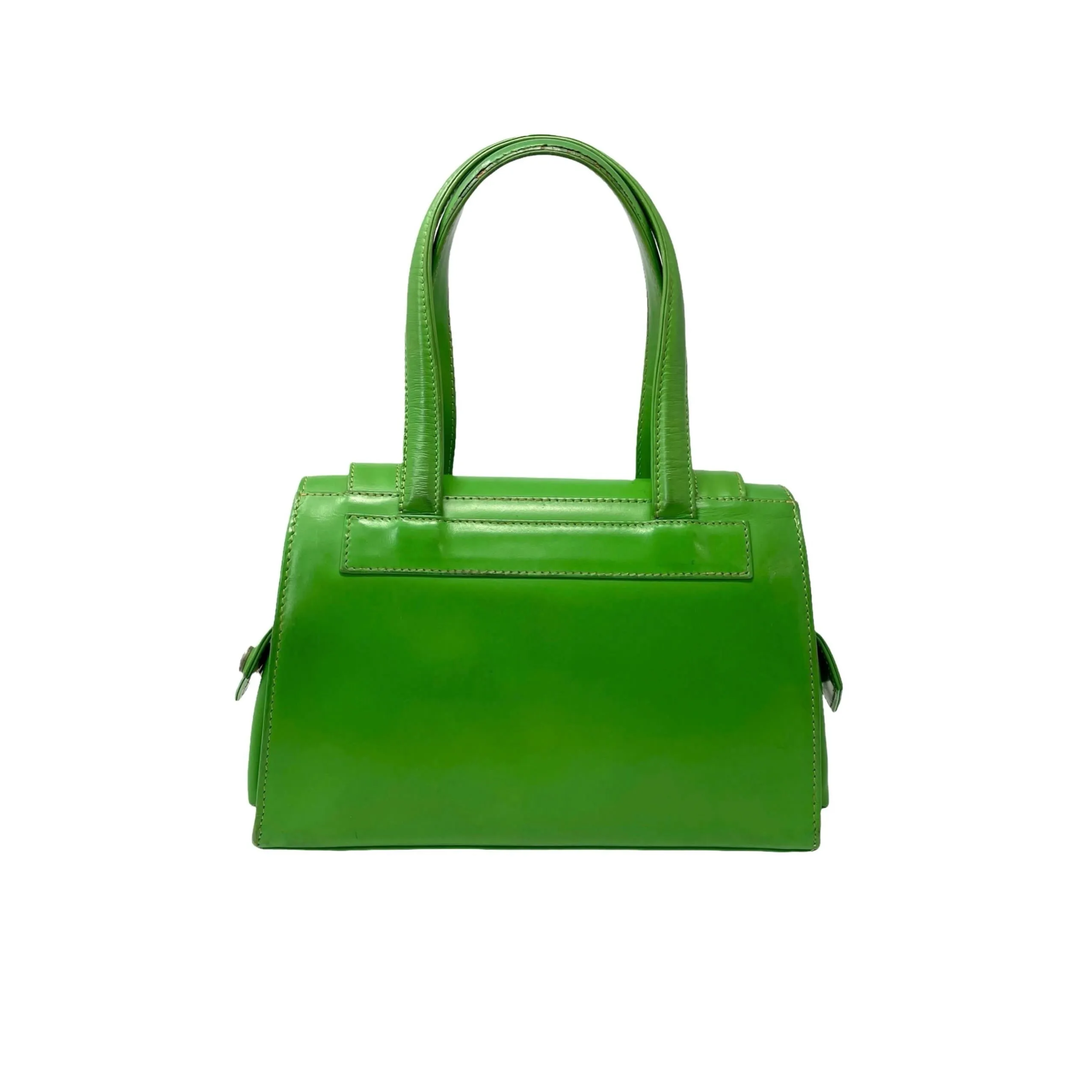 Versace Green Mini Safety Pin Bag