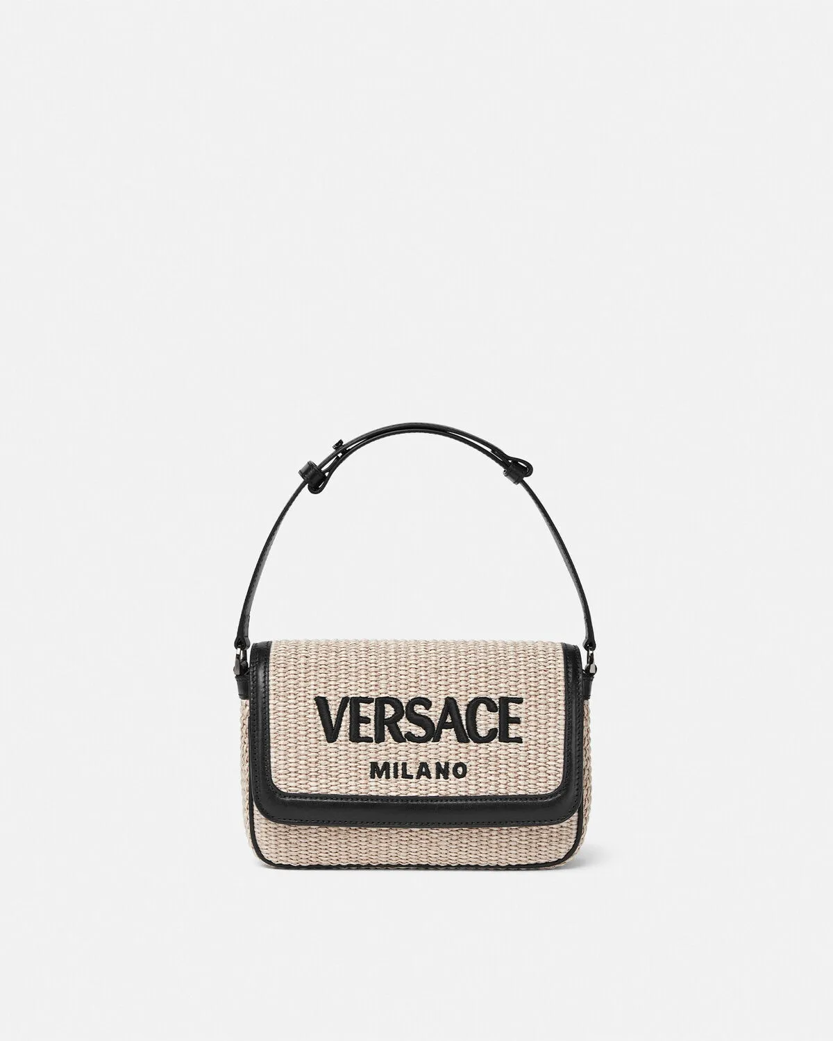 Versace Milano Raffia Crossbody Bag