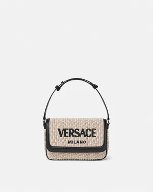Versace Milano Raffia Crossbody Bag