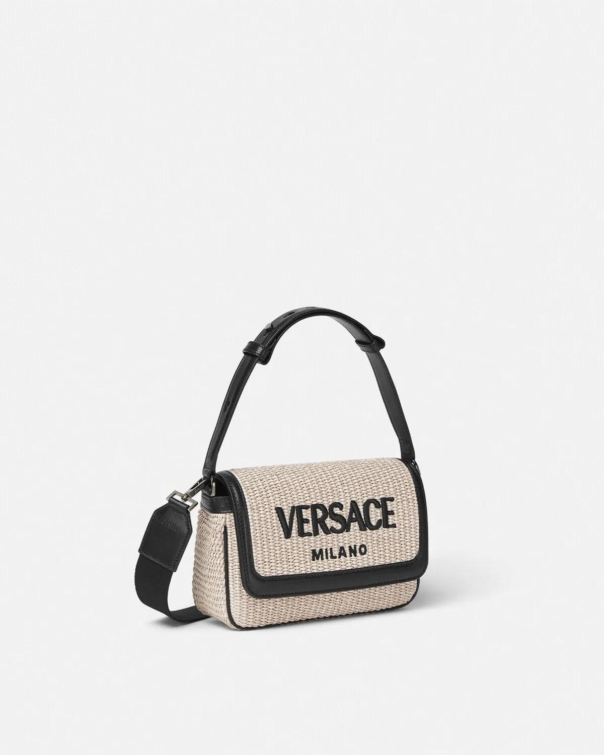 Versace Milano Raffia Crossbody Bag
