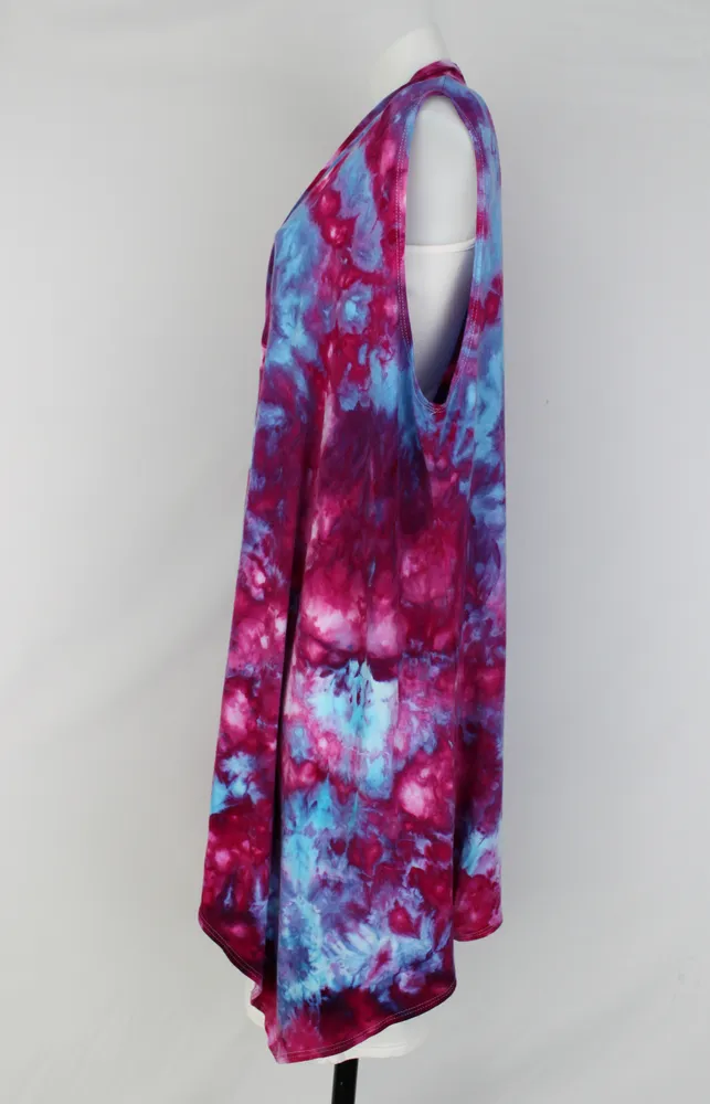 Vest Sleeveless Cardigan - size 1XL - Dazzle crinkle