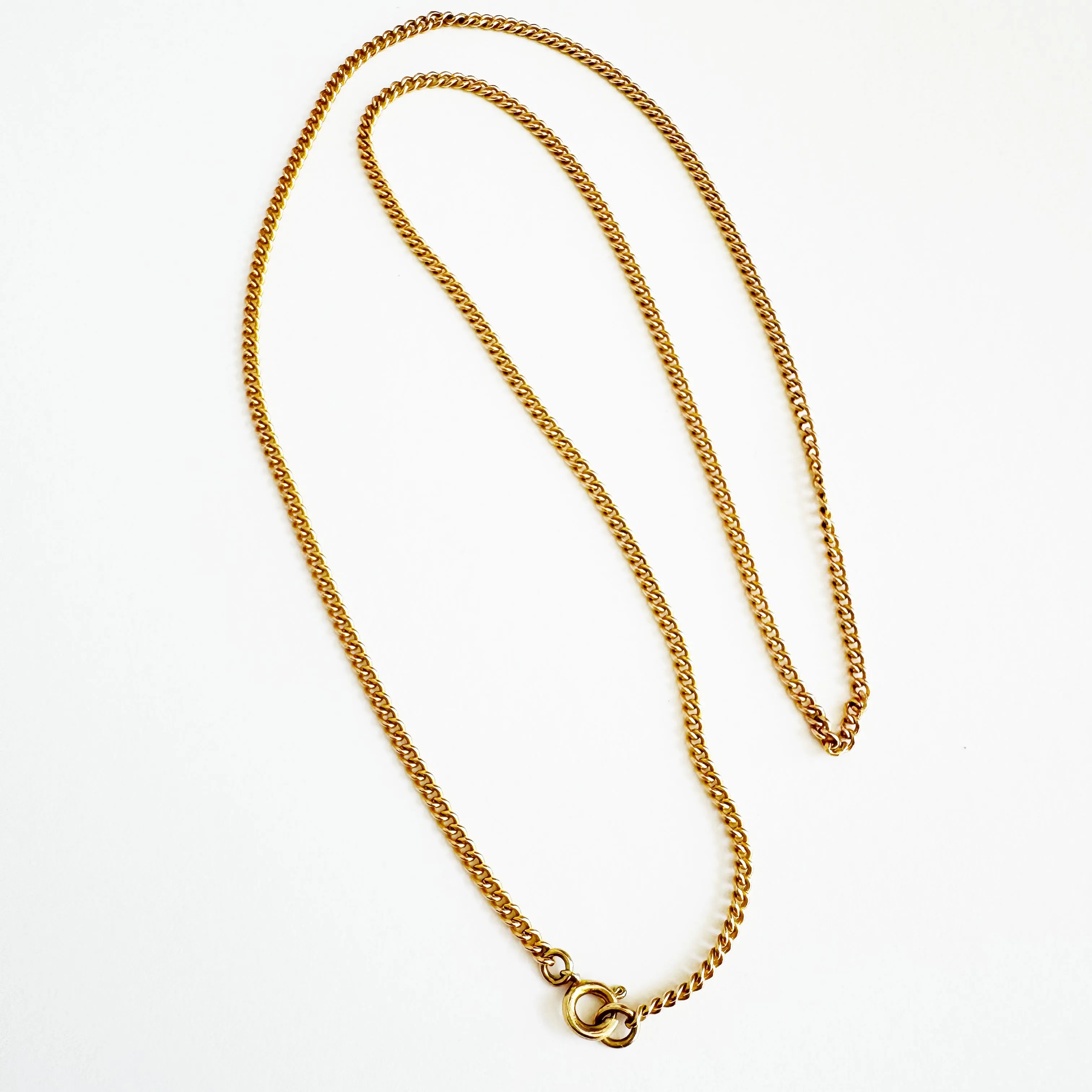 Vintage 9K Curb Chain