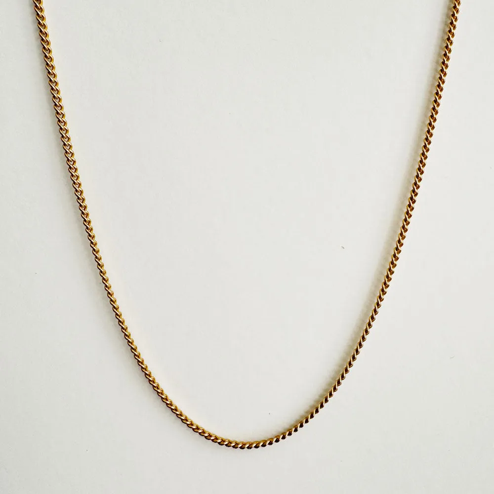 Vintage 9K Curb Chain
