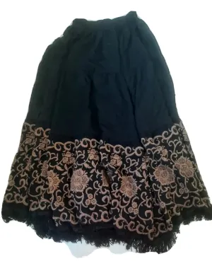 Vintage Double D Ranchwear Embroidered Skirt