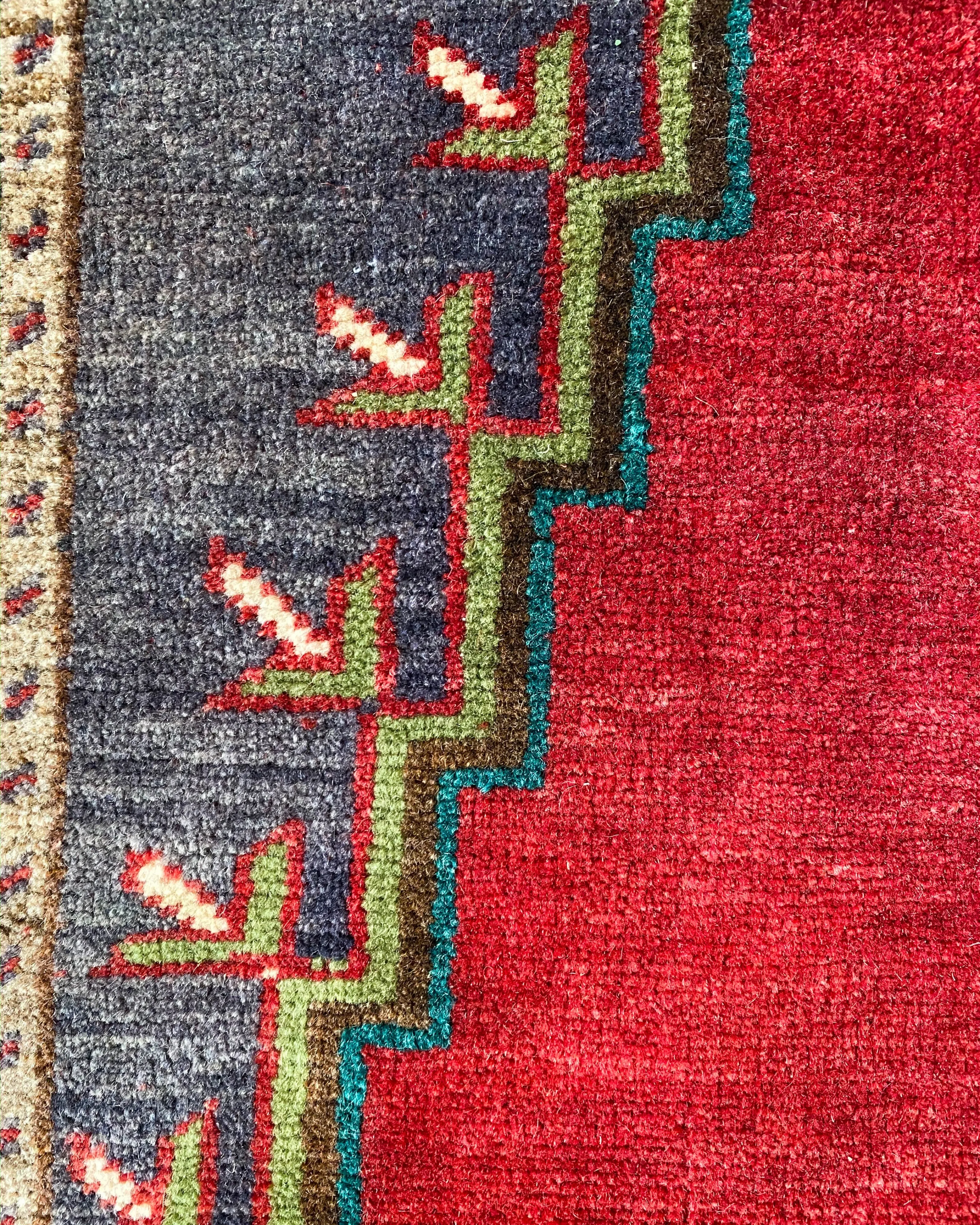 Vintage Konya Ladik Rug 3'7"x5'5"