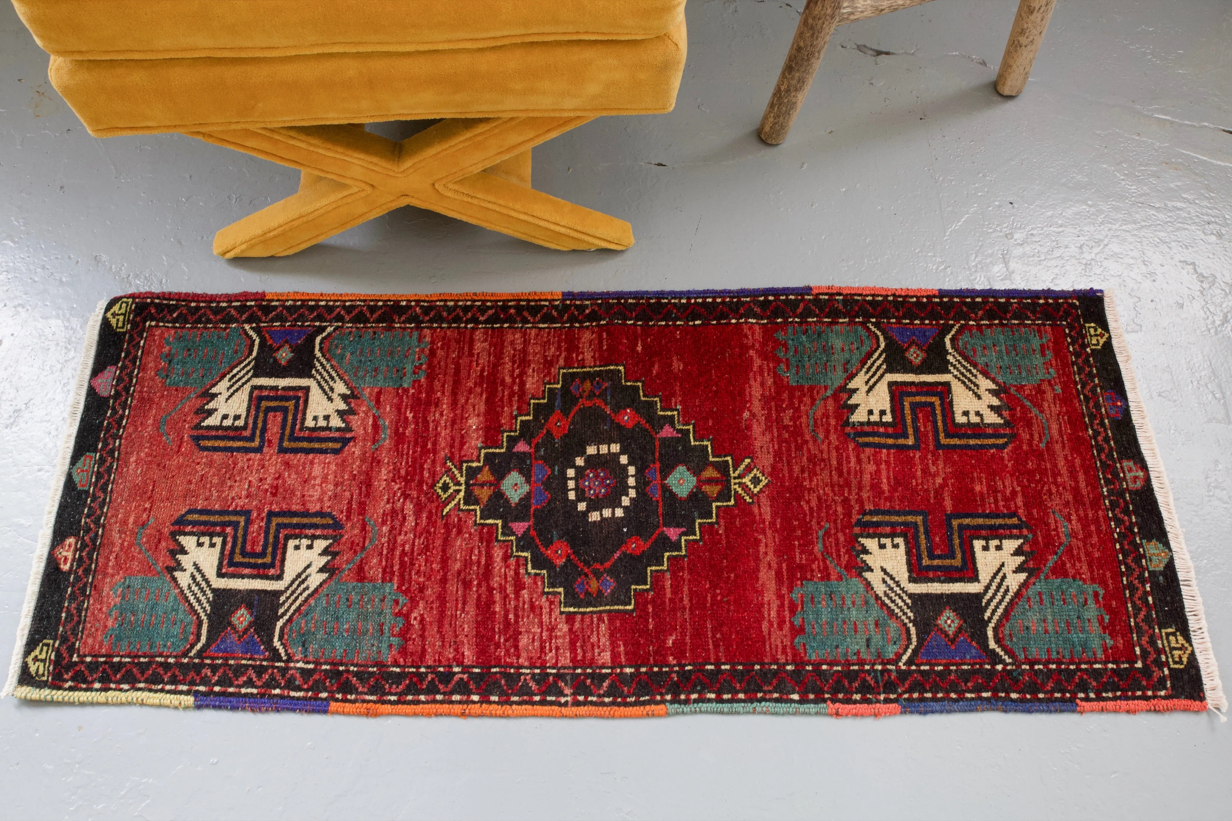 Vintage Mini Turkish Rug
