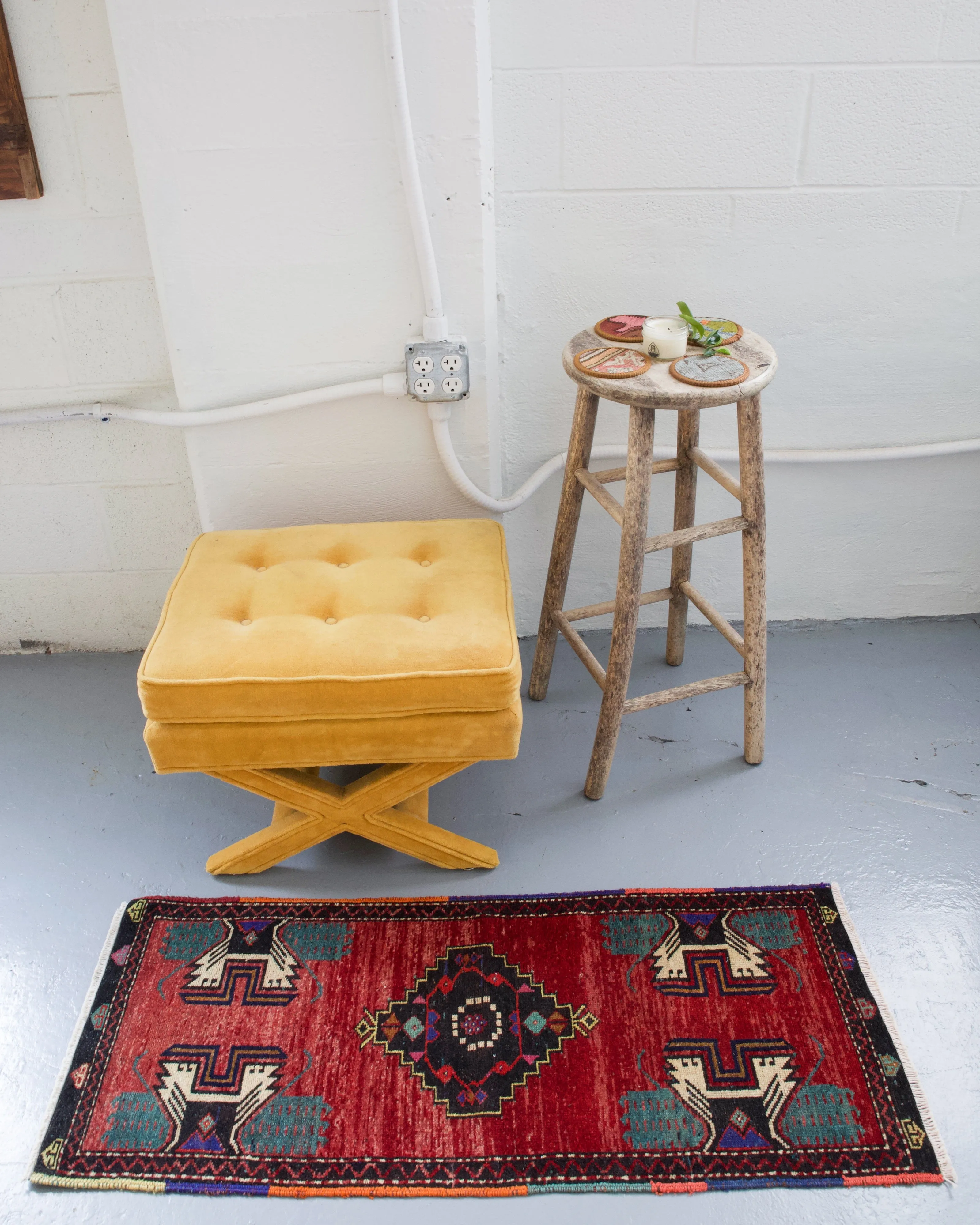 Vintage Mini Turkish Rug