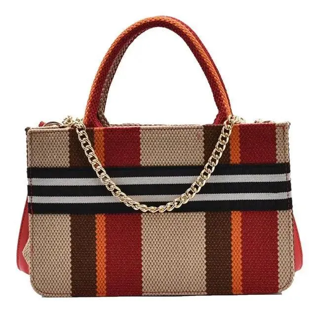 Vintage Style Canvas Handbags Casual Ladies Bags With Large Capacity Shoulder Bags Fashionable Crossbody Bags for Women