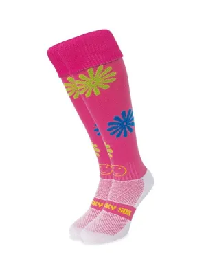 Wacky Sox Lazy Daisy Pink