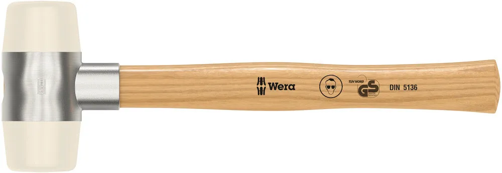 Wera 05000335001 101 Soft-faced hammer with nylon head sections, # 7 x 61 mm