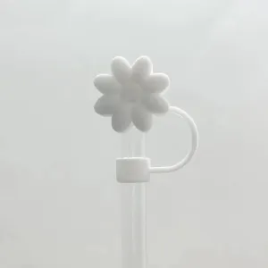 white daisy straw cover
