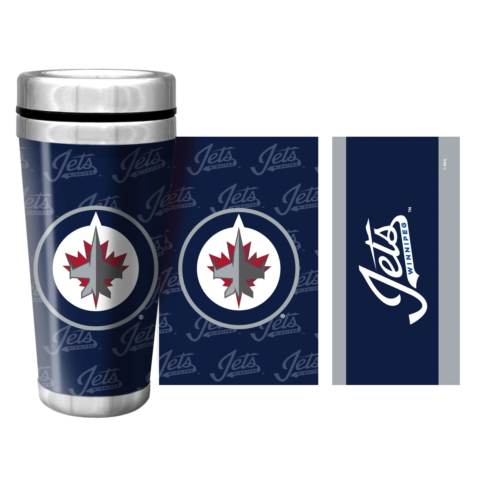 Winnipeg Jets Travel Mug | Wallpaper Full Wrap 16 oz.