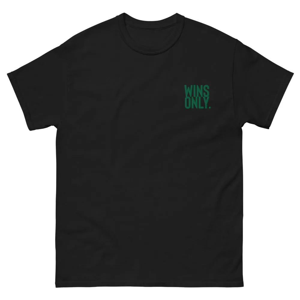 Wins Only BOLD Embroidered Men's heavyweight tee