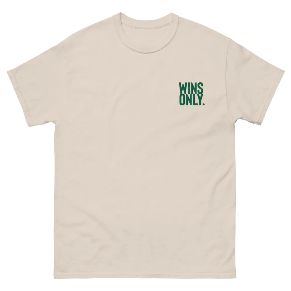 Wins Only BOLD Embroidered Men's heavyweight tee