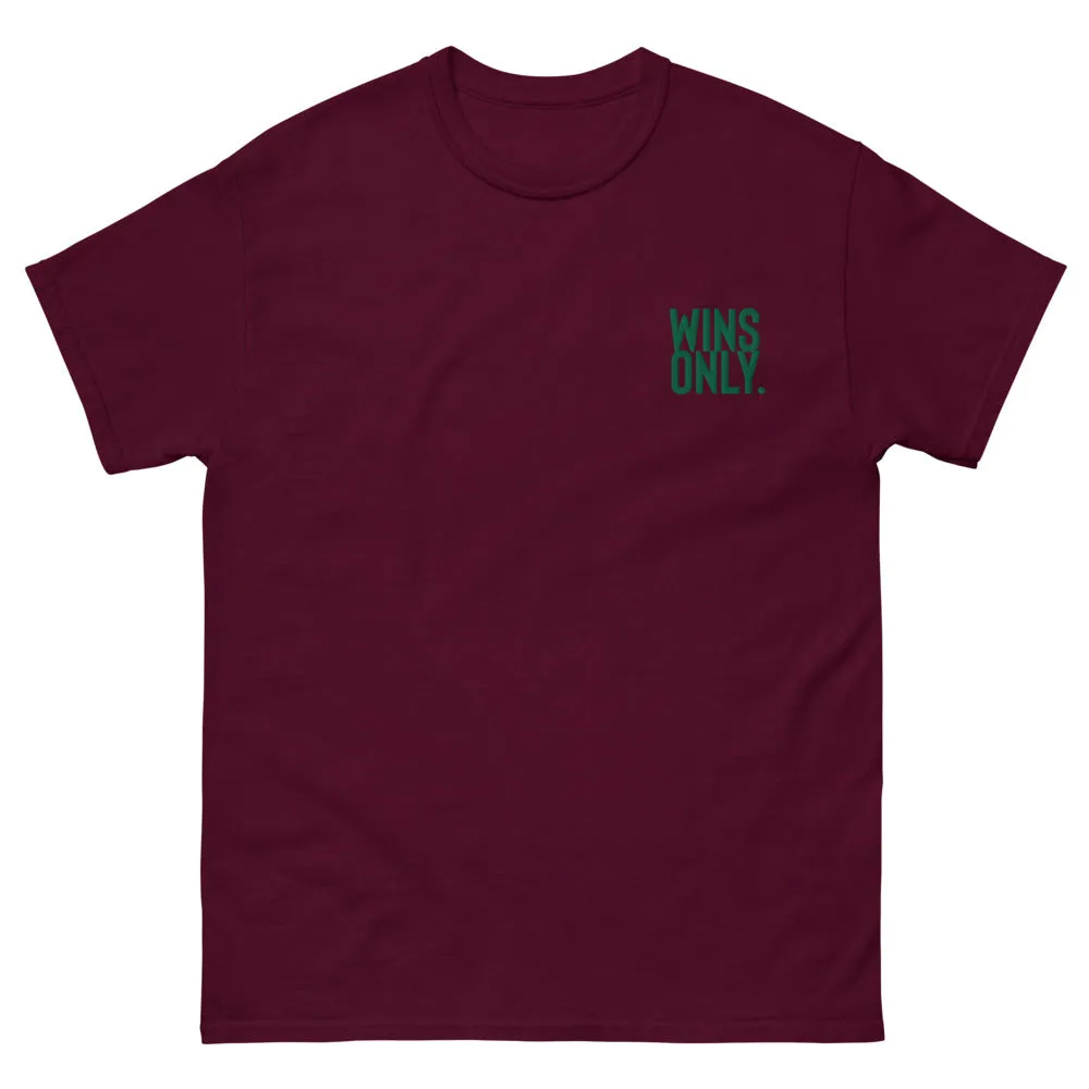 Wins Only BOLD Embroidered Men's heavyweight tee