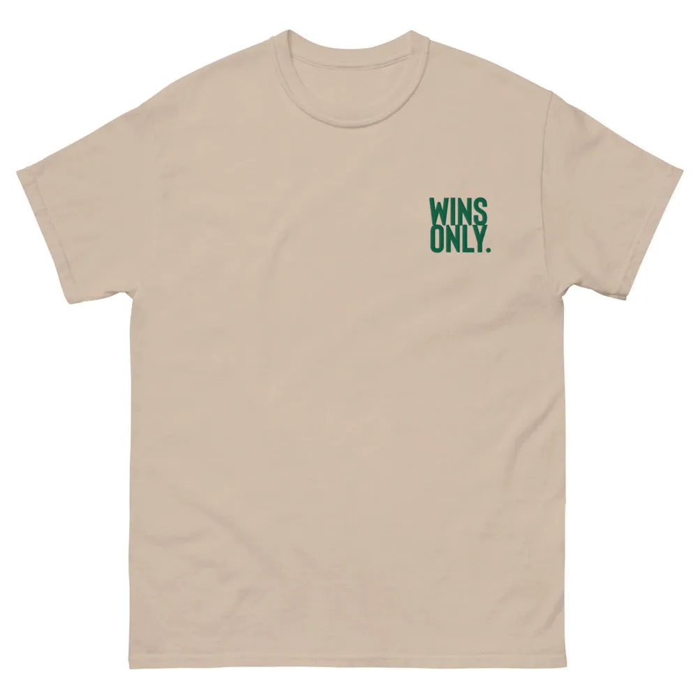 Wins Only BOLD Embroidered Men's heavyweight tee