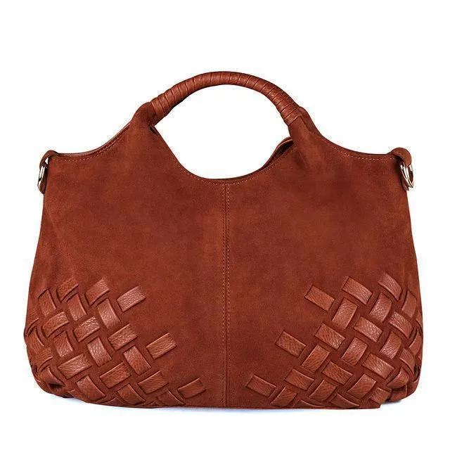 Women Bags Suede Leather Handbag Trendy Shoulder Bag
