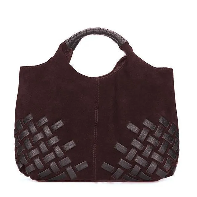 Women Bags Suede Leather Handbag Trendy Shoulder Bag